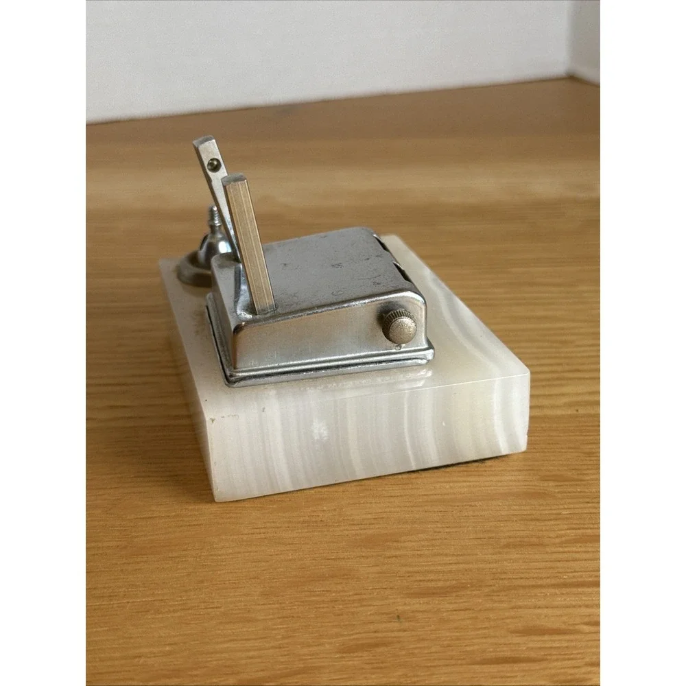 Vintage Marble C.A. Harshaw Pen Holder -missing Pcs